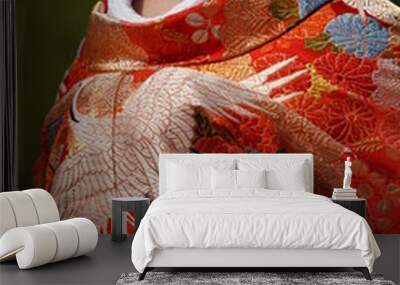 japanese kimono for wedding Wall mural