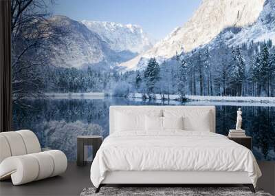 Bluntautal im Winter Wall mural