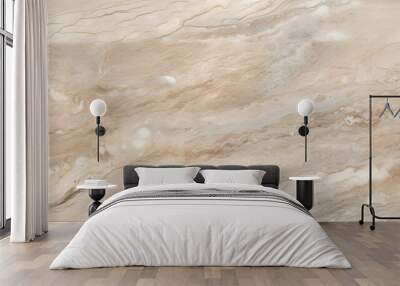 Elegant beige travertine marble with subtle texture, seamless texture, infinite pattern Wall mural