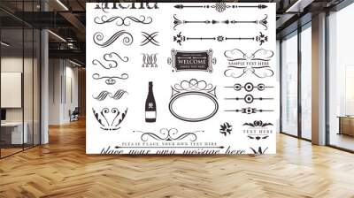 design elements & page decoration Wall mural