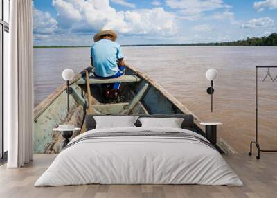 navigation on the amazon river Wall mural