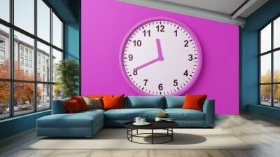 11:41am 11:41pm 11:41h 11:41 23h 23 23:41 am pm countdown - High resolution analog wall clock wallpaper background to count time - Stopwatch timer for cooking or meeting with minutes and hours Wall mural