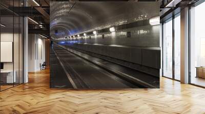 elbe tunnel in hamburg, germany Wall mural