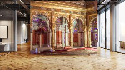 Interior of a palace in Meherangarh For Wall mural