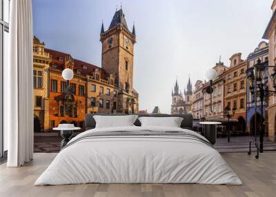 View the Old Town square in Prague, Czech Republic Wall mural