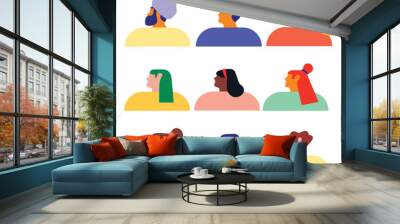 set of people Wall mural