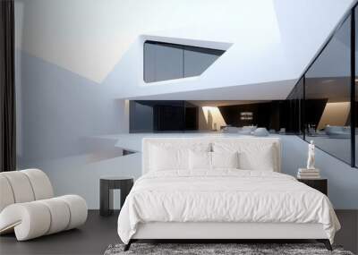 Modern White Architecture Wall mural