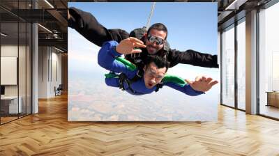 Skydive tandem friends Wall mural