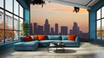 Los Angeles_Downtown_Sunset Wall mural