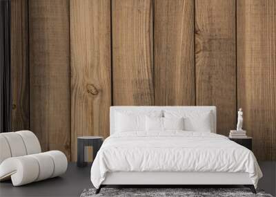 Wooden wall texture natural color, wood background Wall mural