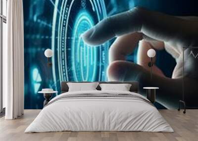 Cyber Security Access Control Wall mural