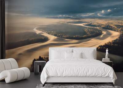 High quality landscape illustration Wall mural