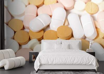 Assorted mix of pills Wall mural