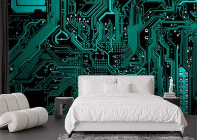 computer circuit board Wall mural