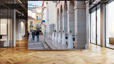 historical plaza in Faro city Wall mural