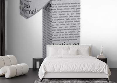 3D ILLUSTRATION JOURNAL FONT RENDER Wall mural