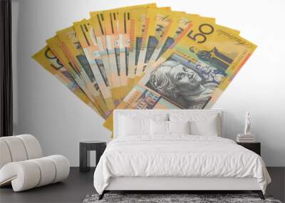 australian money on white background Wall mural