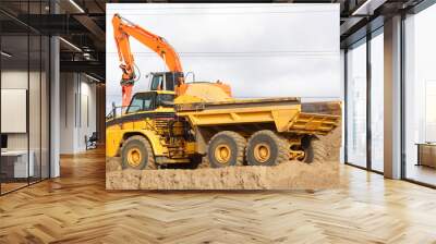 Large dump truck Wall mural