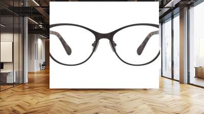 glasses isolated on white Wall mural