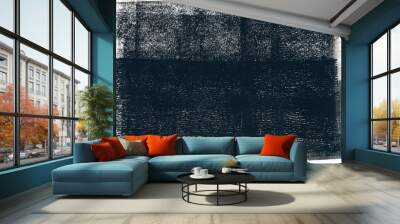 Black rolled ink texture on white background	 Wall mural