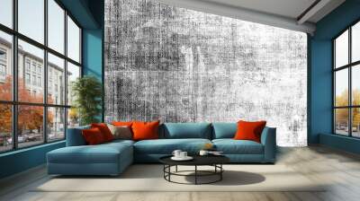 Distressed overlay texture of weaving fabric. grunge background Wall mural