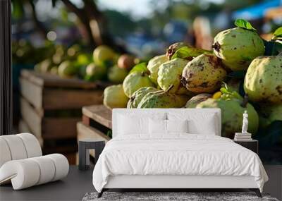 artichokes on a market stall Wall mural