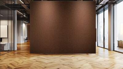 Canvas sanded dark brown textured background with low metallic effect. Wall mural