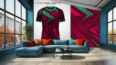 3D mockup of sport jersey texture featuring detailed fabric design and realistic material for a professional and versatile apparel display Wall mural