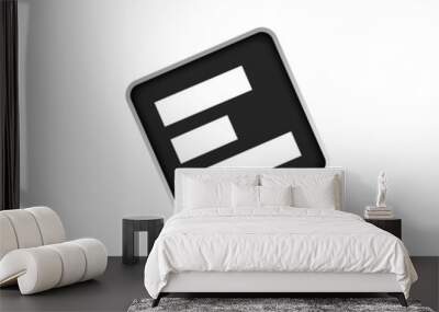 letter E signal logo icon Wall mural