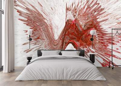 red splash Wall mural