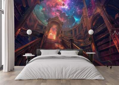 Adding the Akashic Record to your spiritual library is like adding a new book to your book shelf. Wall mural