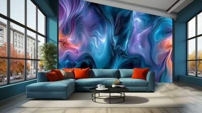 The abstract design of hypnotic swirls for wallpaper backgrounds Wall mural