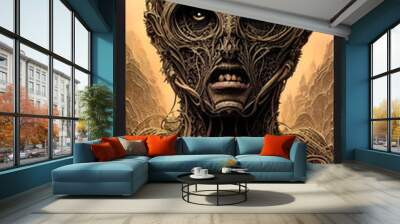 Illustration / Portrait of a Monster Wall mural