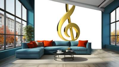 3D violin clef Wall mural