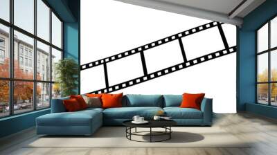 Film strip vector illustration on white Wall mural