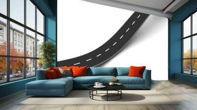 asphalt road Wall mural