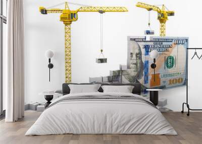 money construction Wall mural