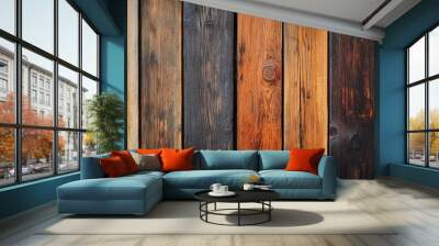 Wood Plank Background Wall mural