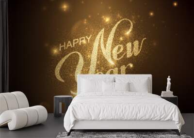 happy new year Wall mural