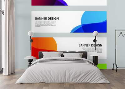 Vector Abstract banner web template Wall mural