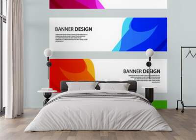 Vector Abstract banner web template Wall mural