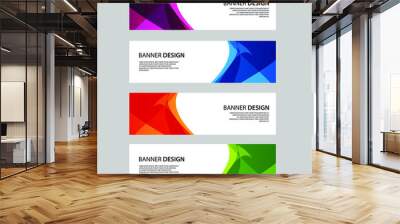 Vector Abstract banner web template Wall mural