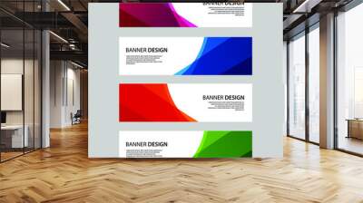 Vector Abstract banner web template Wall mural