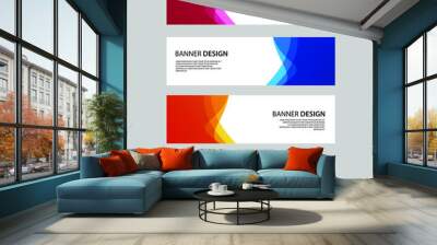 Vector Abstract banner web template Wall mural