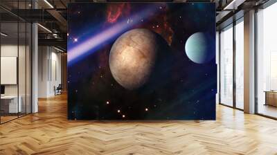 High quality space background. explosion supernova. Bright Star Nebula. Distant galaxy. Abstract image. Elements of this image furnished by NASA. Wall mural