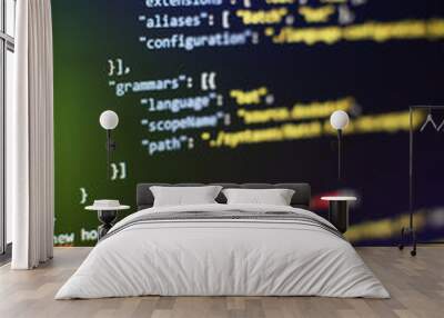 html web design code for developers and designers Wall mural