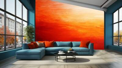 Abstract Red and Orange Textured Background Wall mural