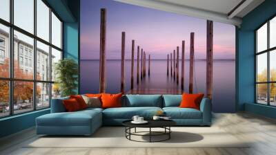 Pier Perspective Color Wall mural