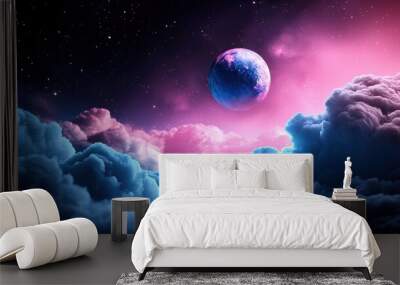 A cosmic journey into the realm of quantum physics, revealing the secrets of interstellar space and the birth of celestial bodies. Wall mural