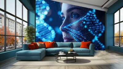 a digital health platform integrating biotechnology and medical Wall mural